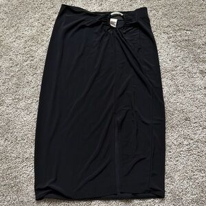 Open Edit Black midi skirt size Small